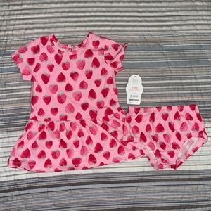 Strawberry two piece outfit